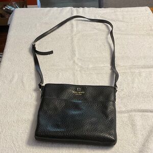 Kate Spade Black Pebbled Cross-body Bag